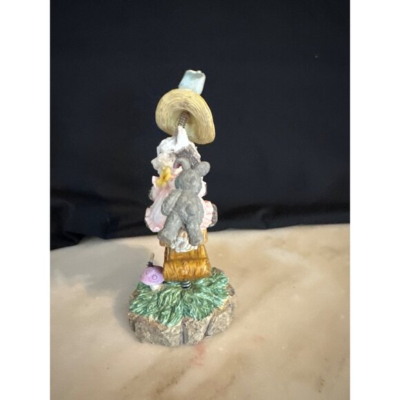 Westland 1997 $4086 Cat Rocking Kitty Figurine On Rocking Chair Spring Decor Bun - Picture 6 of 7